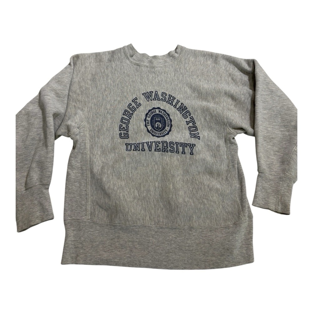 Vintage 80s George Washington University Champion Reverse Weave Warmup Medium
